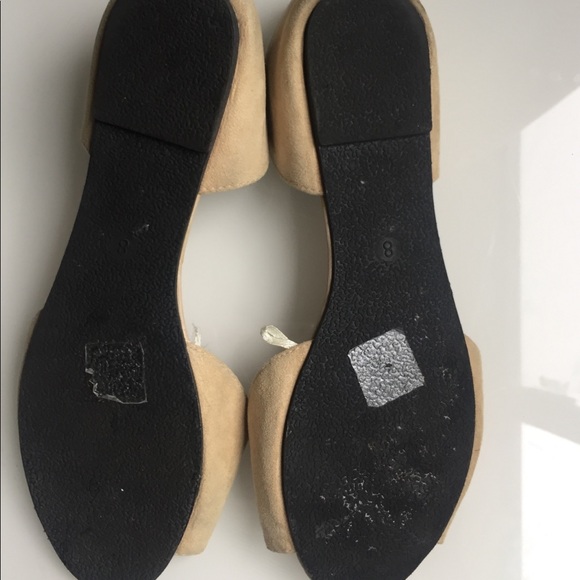 Suede Peep-toe Flats - Picture 5 of 5